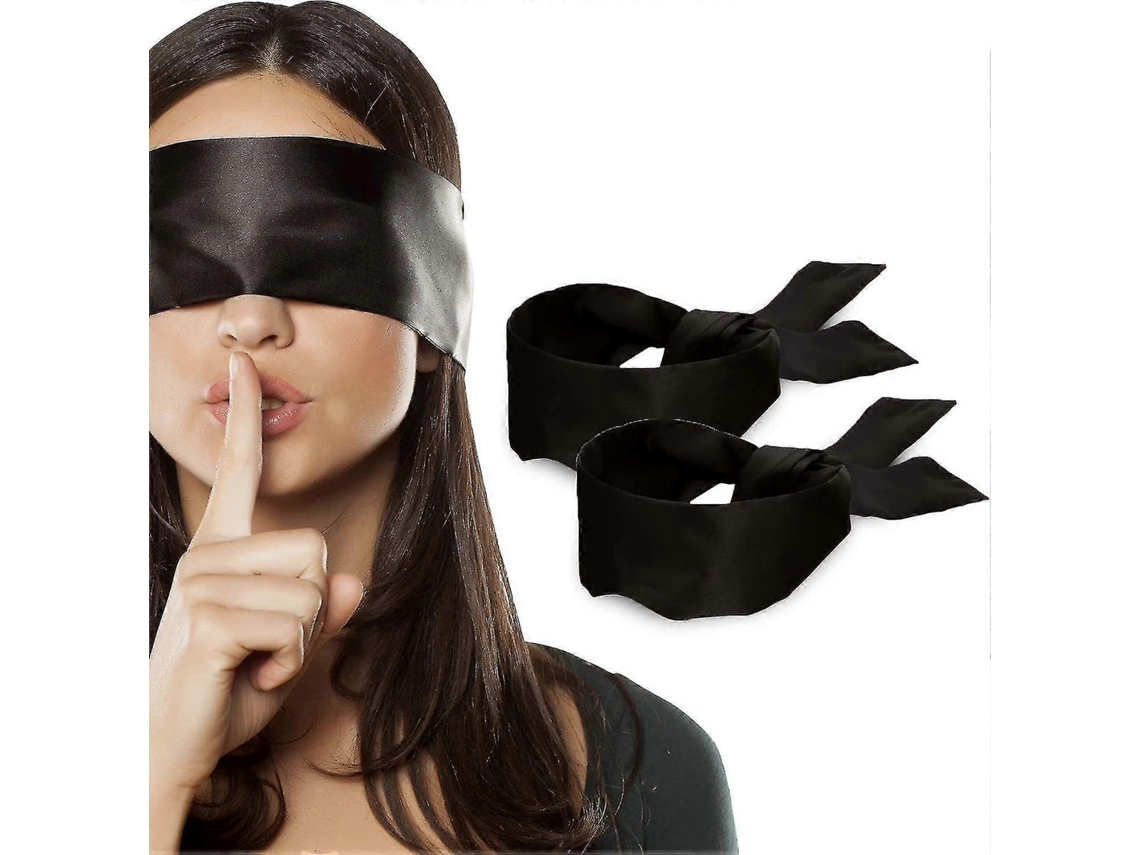 Conjunto de 2 Máscaras de Dormir de Cetim Macio para os Olhos, Ideal para o Dia Dos Namorados AQUAFORGE