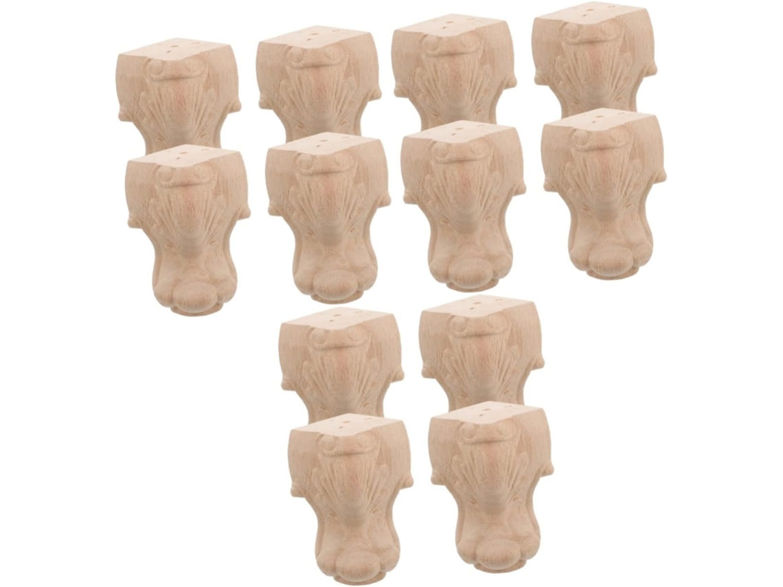 Conjunto De 12 Peças De Móveis Entalhados, Com Suporte Para Sofá, Mesa, Armário, Tv E Muito Mais.