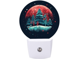 Luz Noturna De Parede Com Plugue, Bolas De Natal E Luz Noturna Led Com Sensor, Luz Noturna Branca Quente Suave
