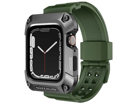 NILLKIN Caixapulseira Dynaguard Apple Watch 45Mm Cinzentoverde Compatível com Apple Watch 7/8