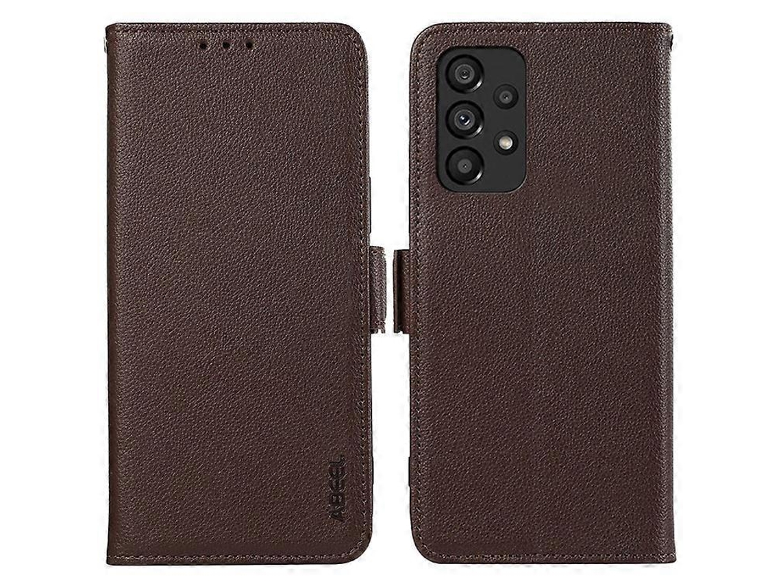 Capa Compatível Com Samsung Galaxy A23 4g/5g (versão Global) Em Couro Pu Antirriscos Com Proteção Rfid