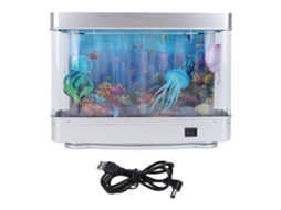 Rebe-lâmpada De Aquário Falso Com Peixes Móveis Led Luz Branca Usb 5v Para Escritório Dormitório