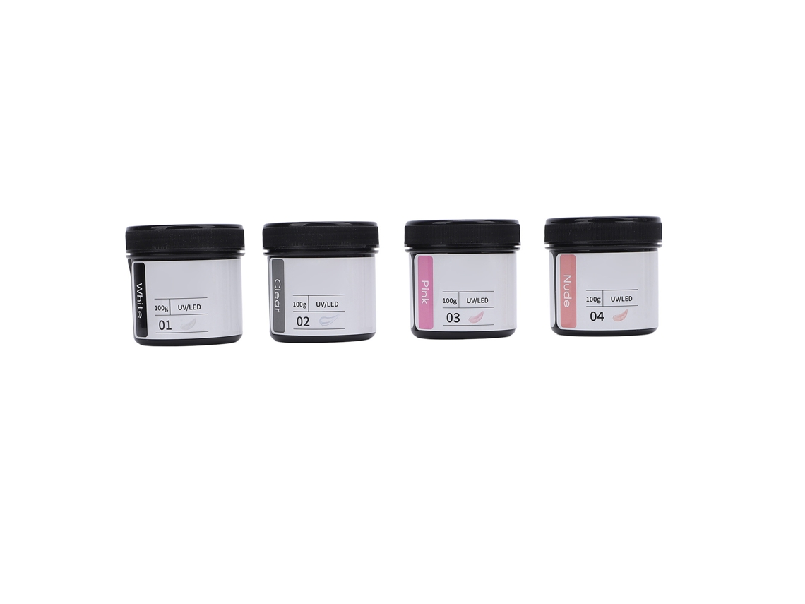 Gel De Escultura Em 3d Para Unhas Sólido Antiaderente 4 Cores 100g Grande Capacidade Para Estilo De Unhas Salão E Diy Em Casa