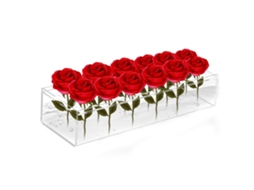 Laxiscreed Caixa De Flores Em Acrílico Para Decoração De Casamentos E Presentes 30x10x6.5cm