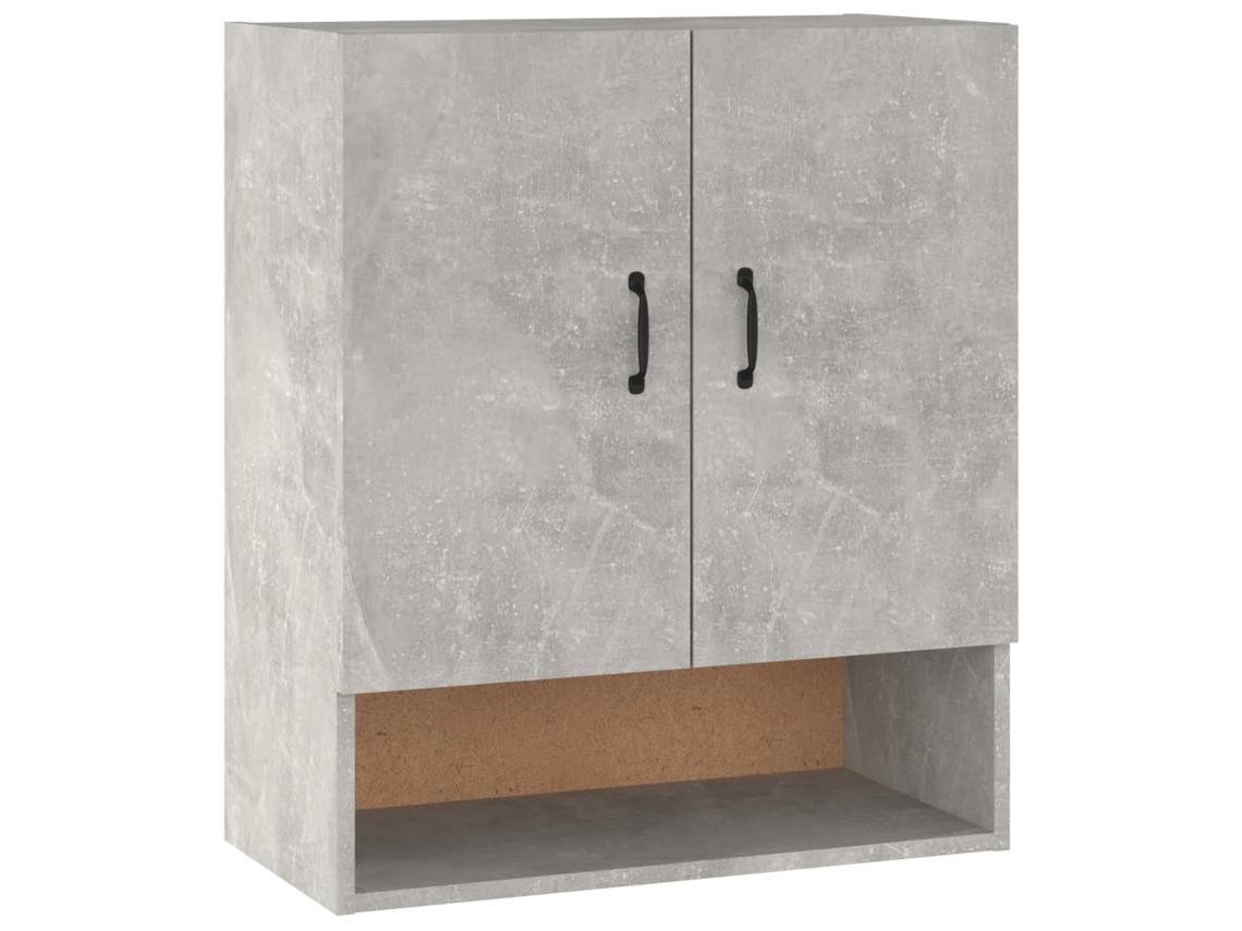 Wall Cabinet, Wall Cabinets Vidaxl Cinzeto Madeira Processada (n/a)