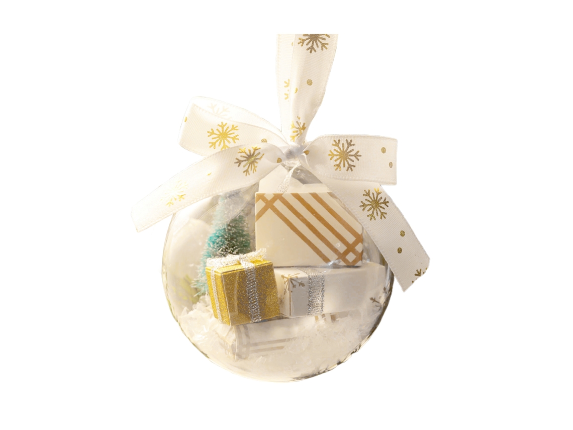 Bola de Natal Transparente com Luz Led para Árvore de Natal LAXISCREED