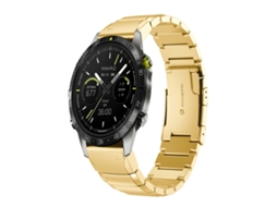 Pulseira para Garmin Marq Athlete Gen 2 - Aço inoxidável - Estampa de capacete Tartaruga (22 mm) Dourada