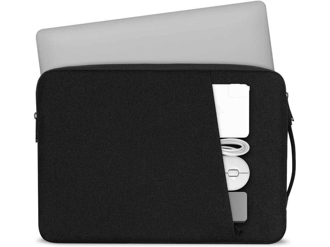 Mochila Para Macbook Air/pro 13,3, À Prova Dágua E Choque Com Bolso Para Acessórios, Preto
