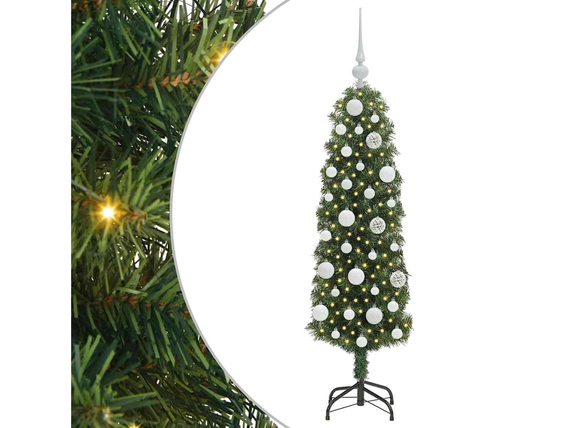 Conjunto 1 Árvore De Natal Vidaxl Verde Pvc (120 Cm)