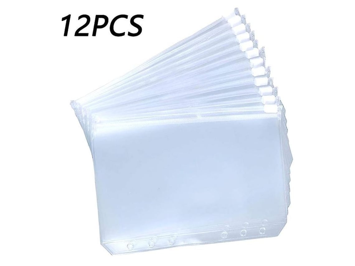 2026 12 Capas Separadoras com Abas para Pasta de 6 Buracos Tamanhos A5/a6/a7, Translúcidas de Pvc para Organizar Documentos