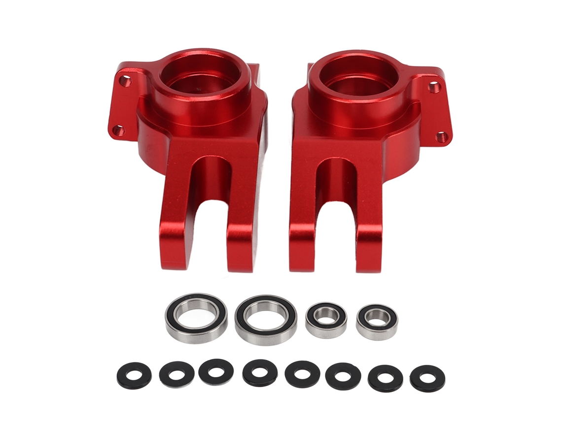 2 Peças Cubo Traseiro De Carro Rc De Liga De Alumínio Para Arrma 1/7 1/8 Estável Cor Pura