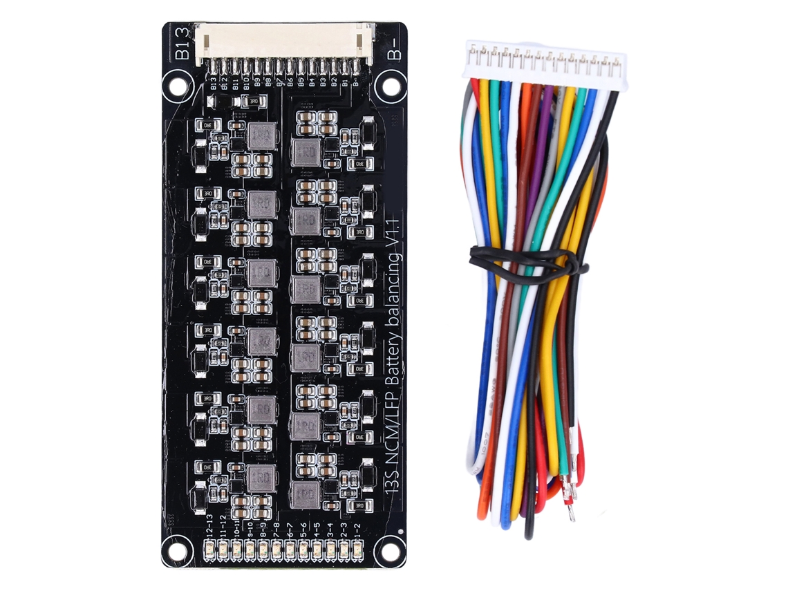 Equalizador ativo para baterias de lítio 1.2a BMS Balanceador Transferência de energia 2.0v 4.5v 13s
