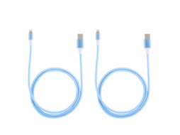 Cabo de Carregamento para Apple com luz LED, pacote com 2 | EOOCOO