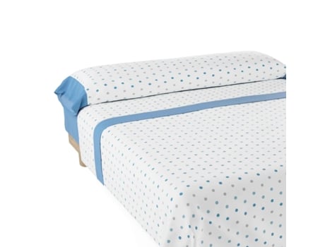 Jogo de Lençóis NALUI Maia Tecido Polycotton (Cama 160 cm)