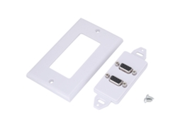 Painel De Parede Com 2 Portas Vga Adaptador De Tomada Para Vídeo