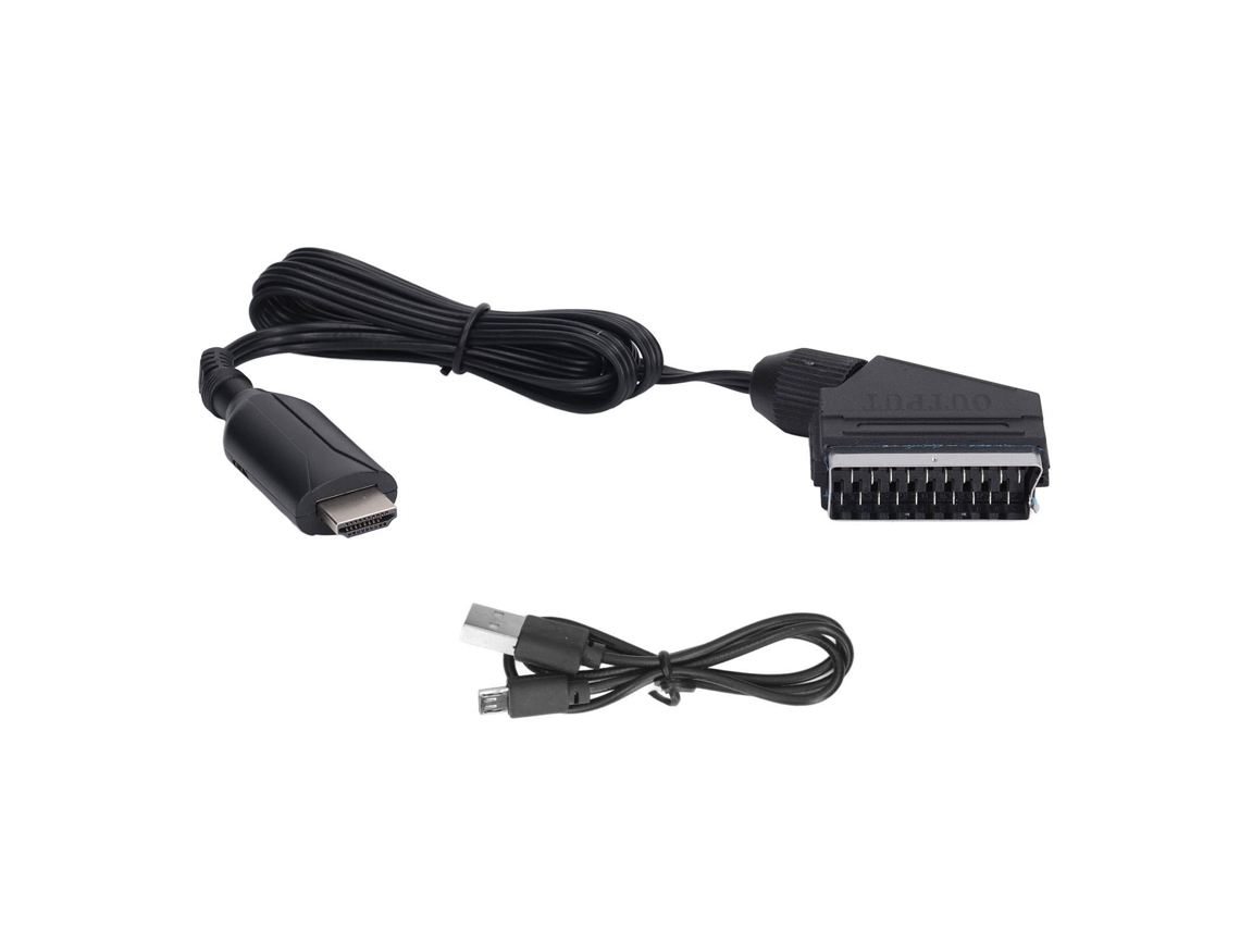Ats conversor de Interface Multimídia Hd para Scart com Suporte 480i 576i para Crt Vhs Dvd