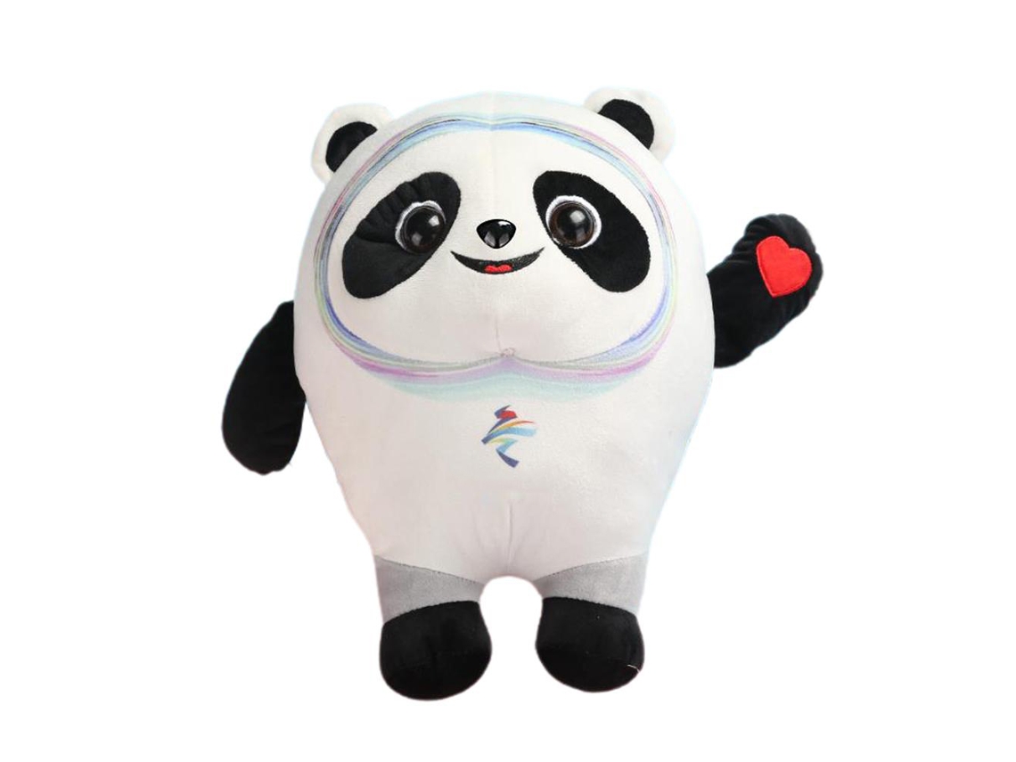 Primerox boneca Pelúcia Mascote Jogos Olímpicos Brinquedo de Pelúcia Fofo Presente Aniversário 30/50cm Branco/vermelho