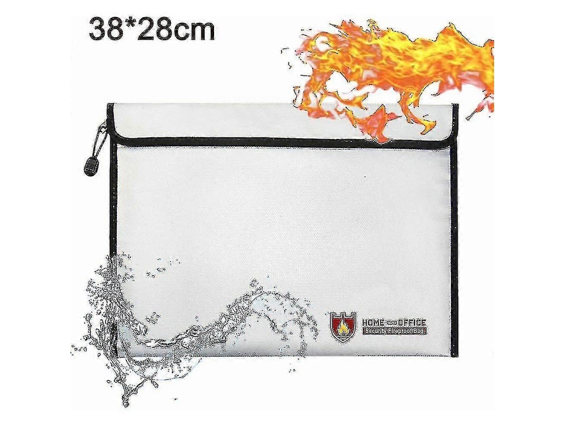 Saco De Documentos Ignífugo Em Silicone Líquido Com Fecho De Correr