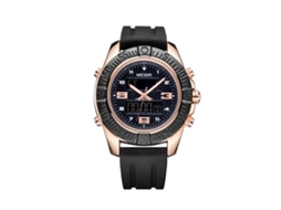 Reloj Hombre Megir Metal Impermeable Dual Time Moda Correa Suave (oro Rosa)