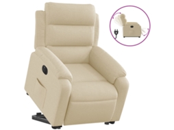 Electric Stand Up Recliner Chair, Electric Stand Up Recliner Chairs Vidaxl Creme Tecido