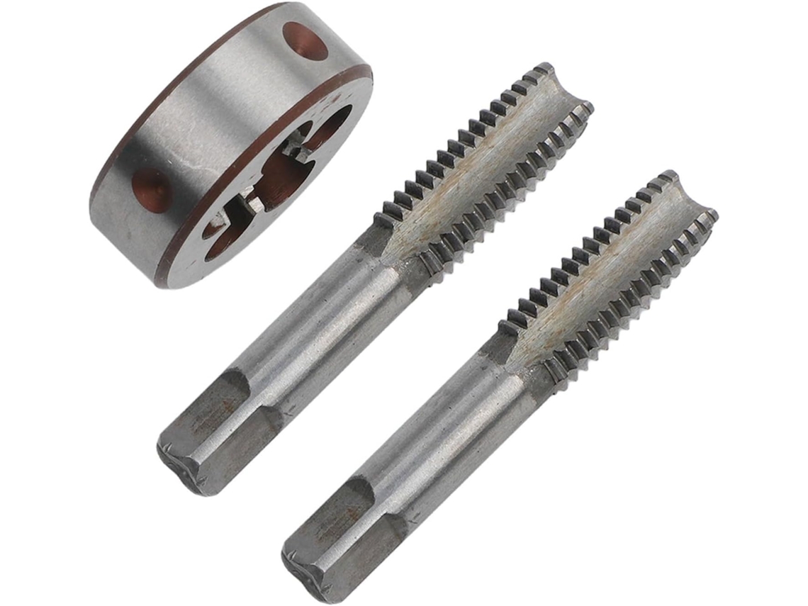 Ferramenta De Corte Rosca Métrica Hss M14x2 Macho Direita Em Aço Com 78mm Comprimento Para Perfuração Metal, Pacote Com