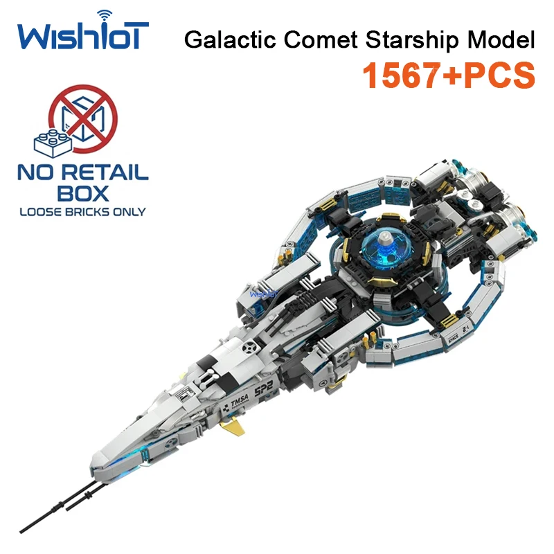 Conjunto De Montagem Da Nave Espacial Galaxy Comet (850 Peças)