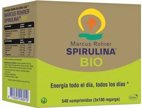 Suplemento Alimentar MARCUS ROHRER Espirulina Bio (540 comprimidos)