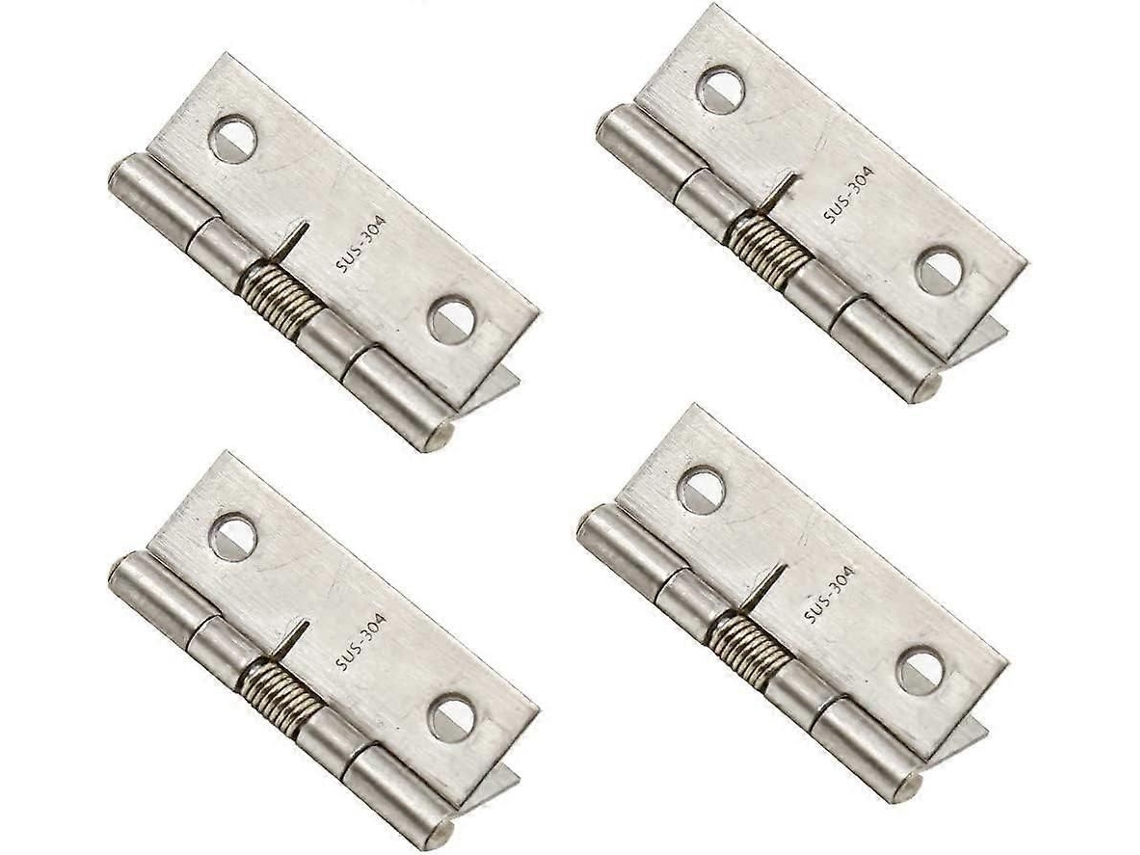 Dobradiça De Aço Inoxidável De 2 Polegadas Com Mola, Abertura Automática, Pacote Com 4 Unidades Para Portas.
