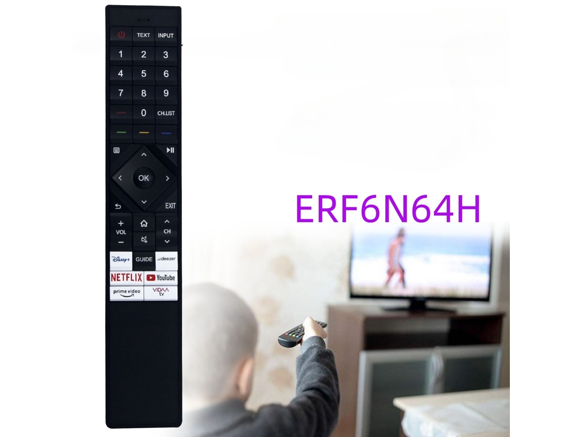 Comando de Tv para Hisense Erf6n64h Preto XIAOMOYU