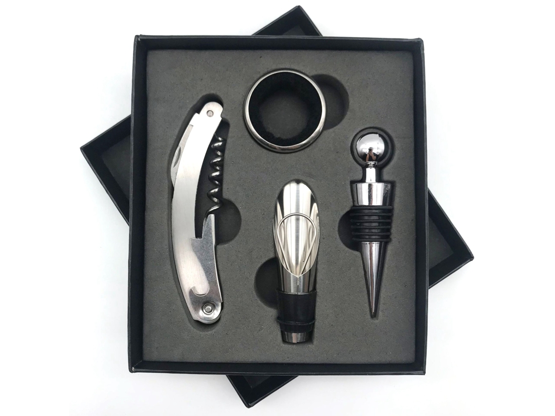 Conjunto de Abridor de Vinho com Embalagem de Presente | S/MARCA