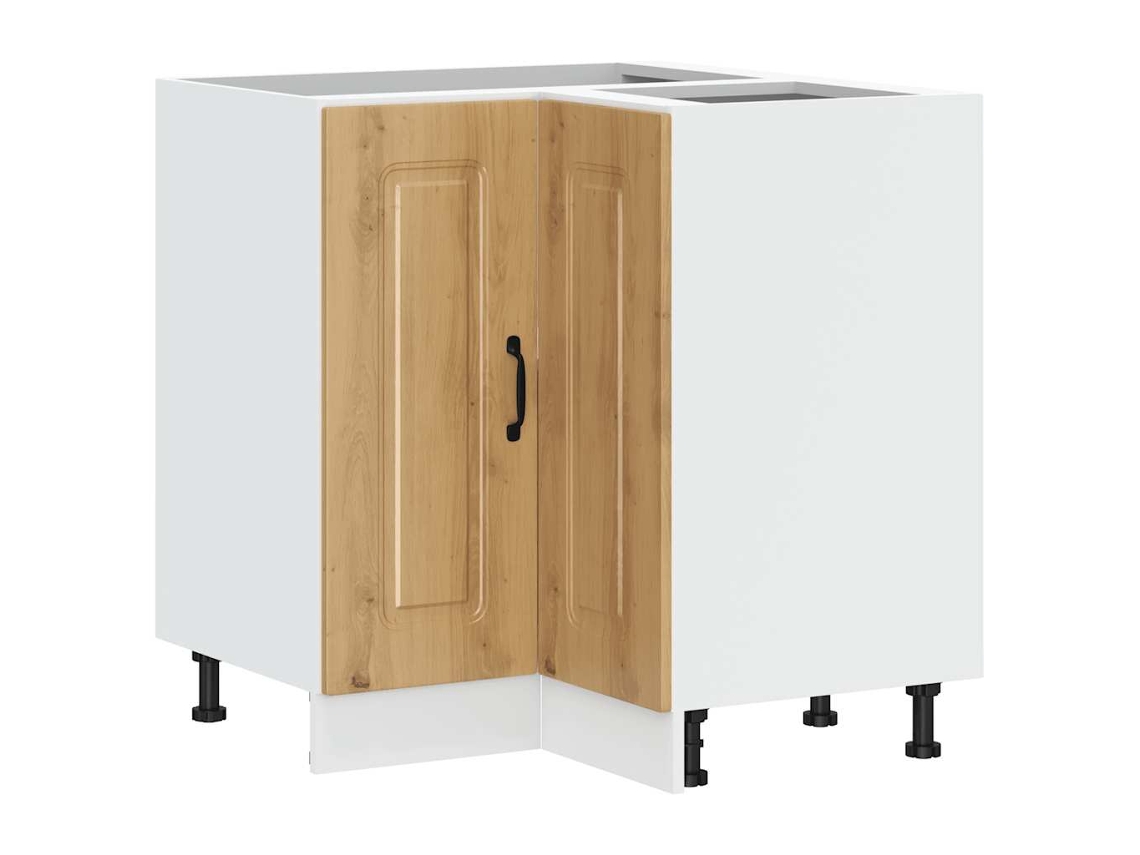 Kitchen Corner Base Cabinet, Kitchen Corner Base Cabinets Vidaxl Marrom Madeira Processada (n/a)