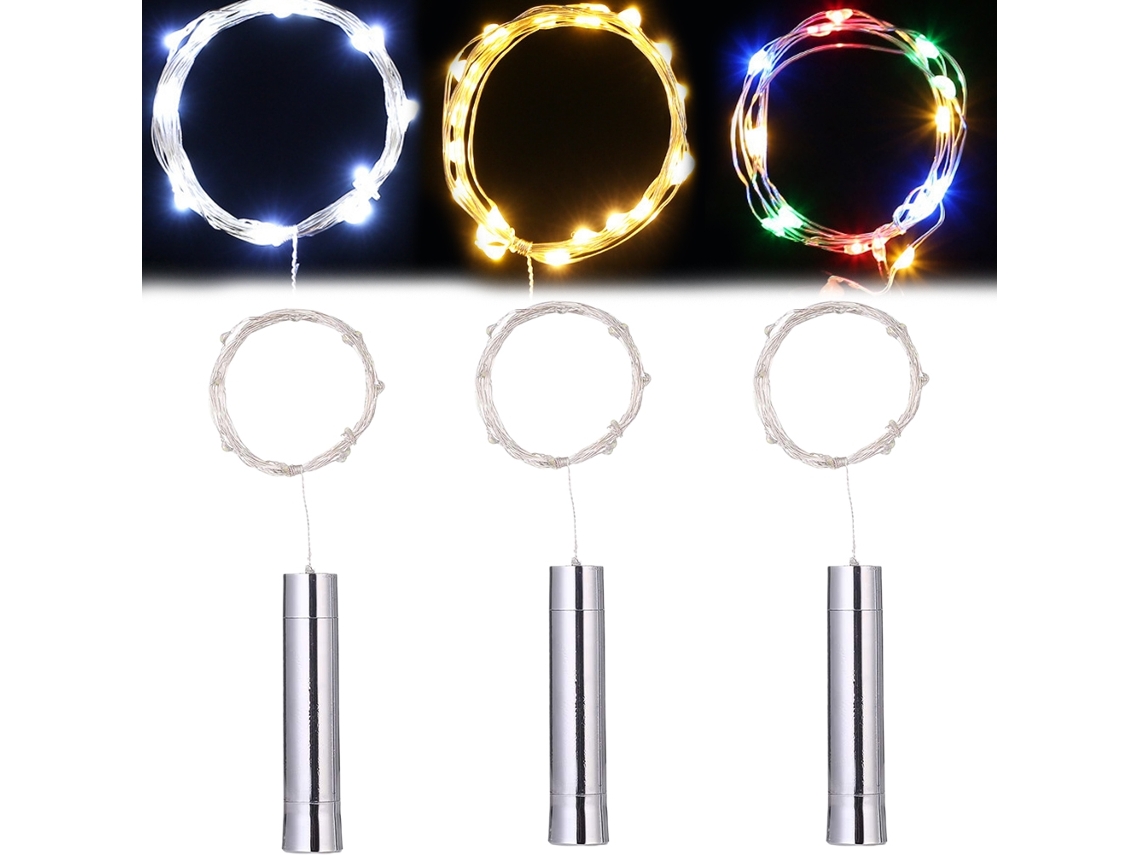 Laxiscreed Conjunto De 3 Luzes De Fio De Cobre Led Para Decoração E Garrafas De Vinho