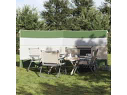 Vidaxl Corta-vento De Campismo 340x130 Cm Impermeável Verde
