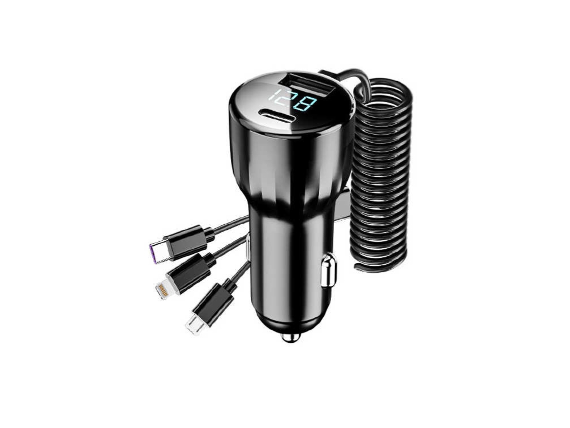 Carregador Dual Usb Car In Splitter Phone Pd