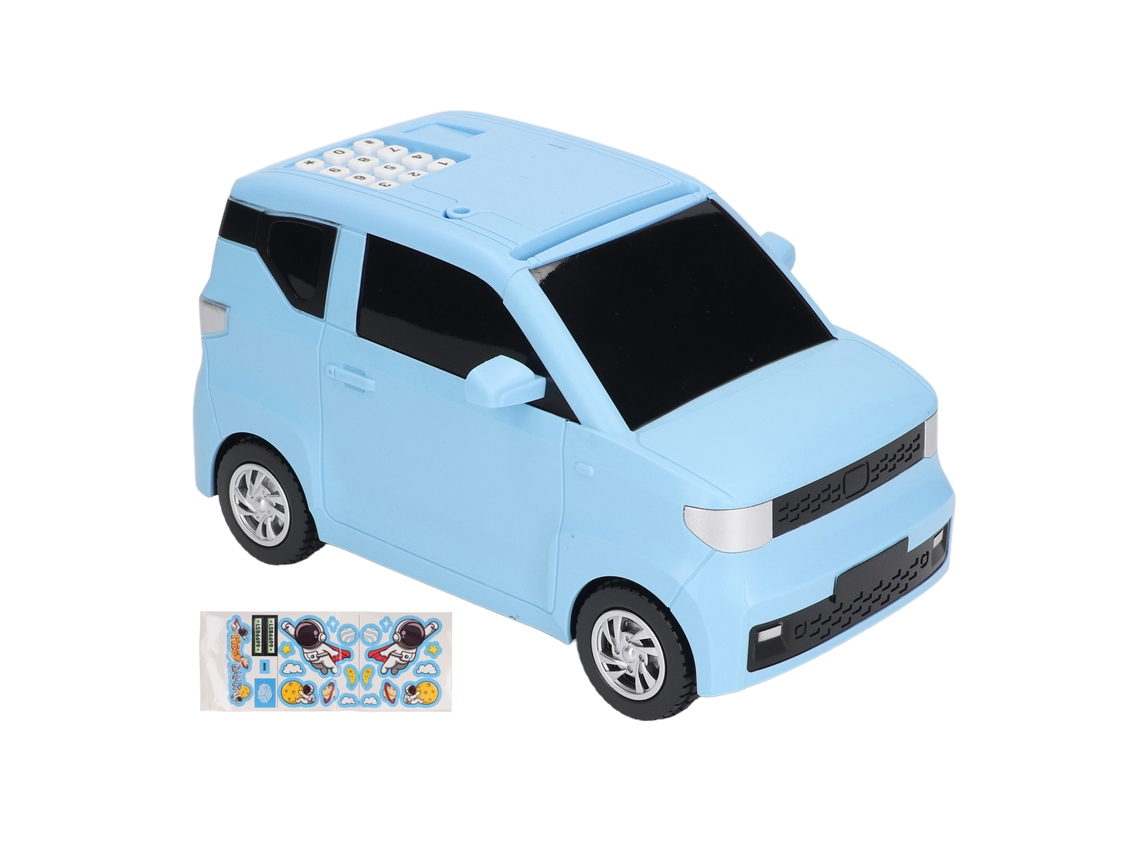 Cofre eletrônico WalshLXq para carro infantil com leitor de impressões digitais e senha, com adesivos.