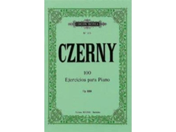 Livro 100 Ejercicios Op.139 de Karl Czerny (Espanhol)