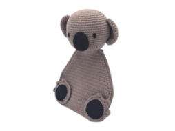 Kit De Crochê Hardicraft Eco Koala Shemar 18 Cm Algodão Sustentável