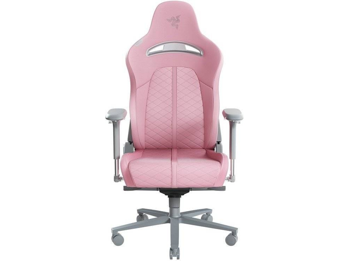 Cadeira Gaming Razer Enki (Até 136 kg - Elevador a Gás Classe 4 - Rosa)