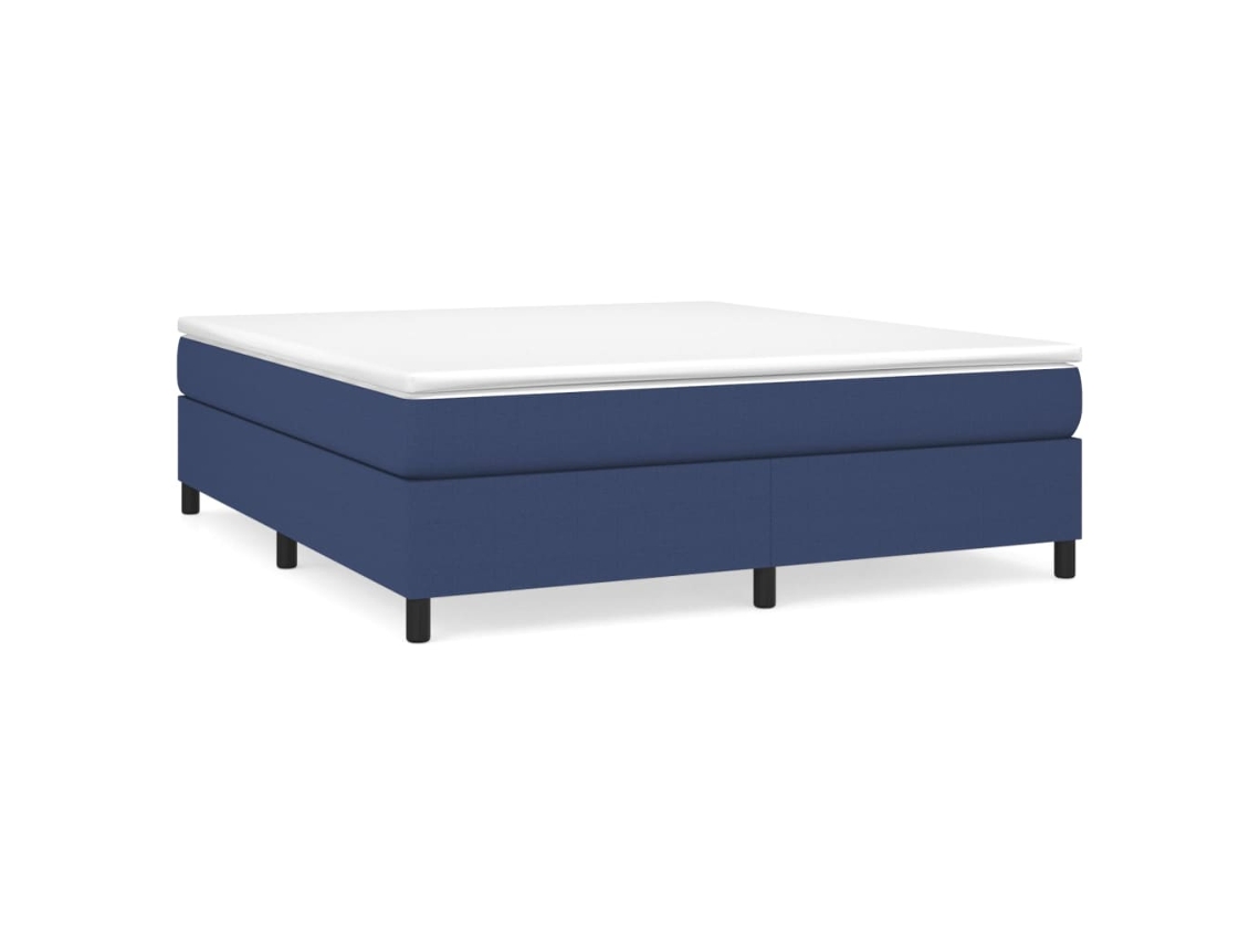 Estrutura de Cama com Molas 180x200 Cm Tecido Azul MAISON EXCLUSIVE