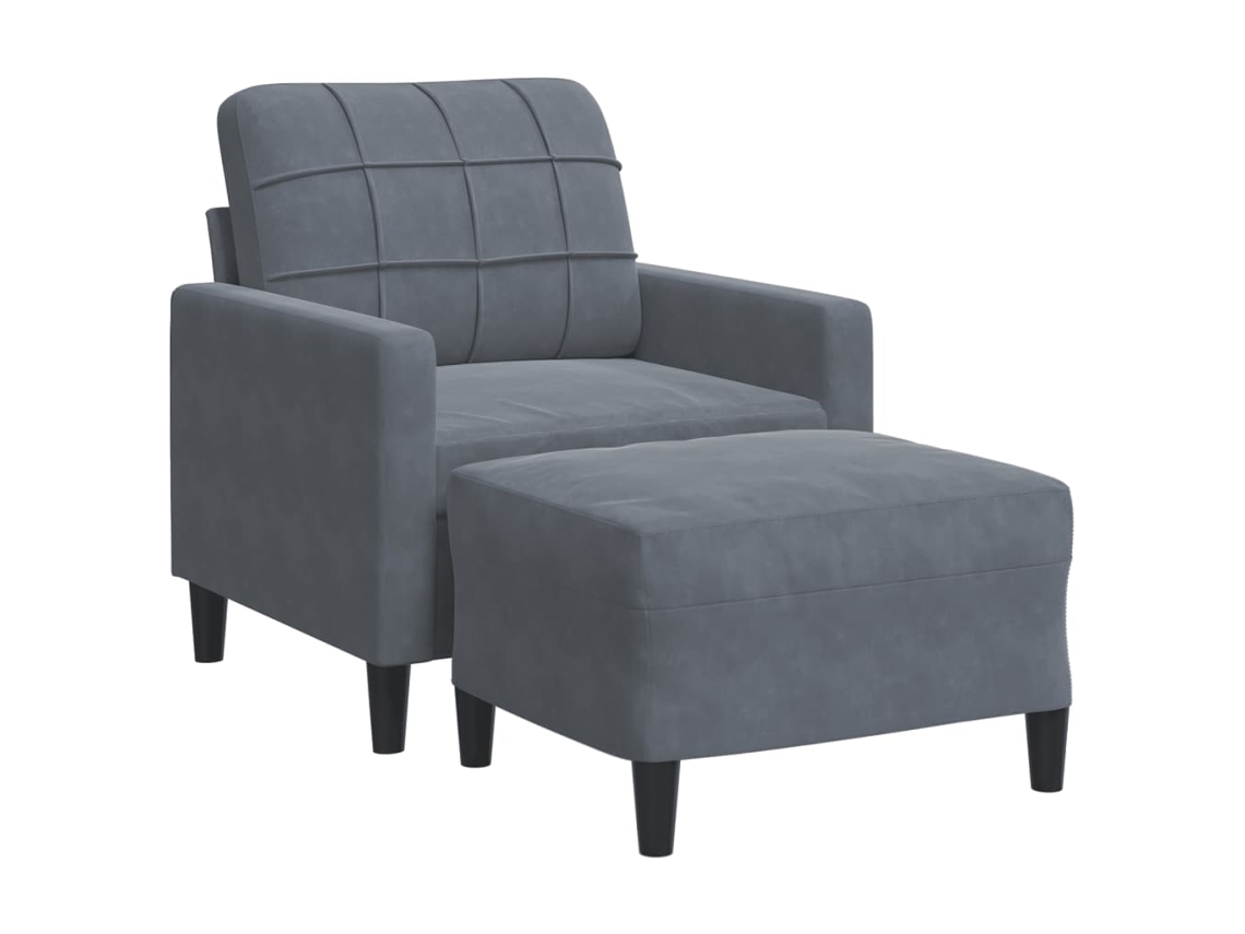 Sofa Chair, Sofa Chairs Vidaxl Cinzeto Veludo (n/a)