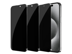 Película Vidro Temperado Kit 3 Unidades Privacidade Compatível Com Iphone Air