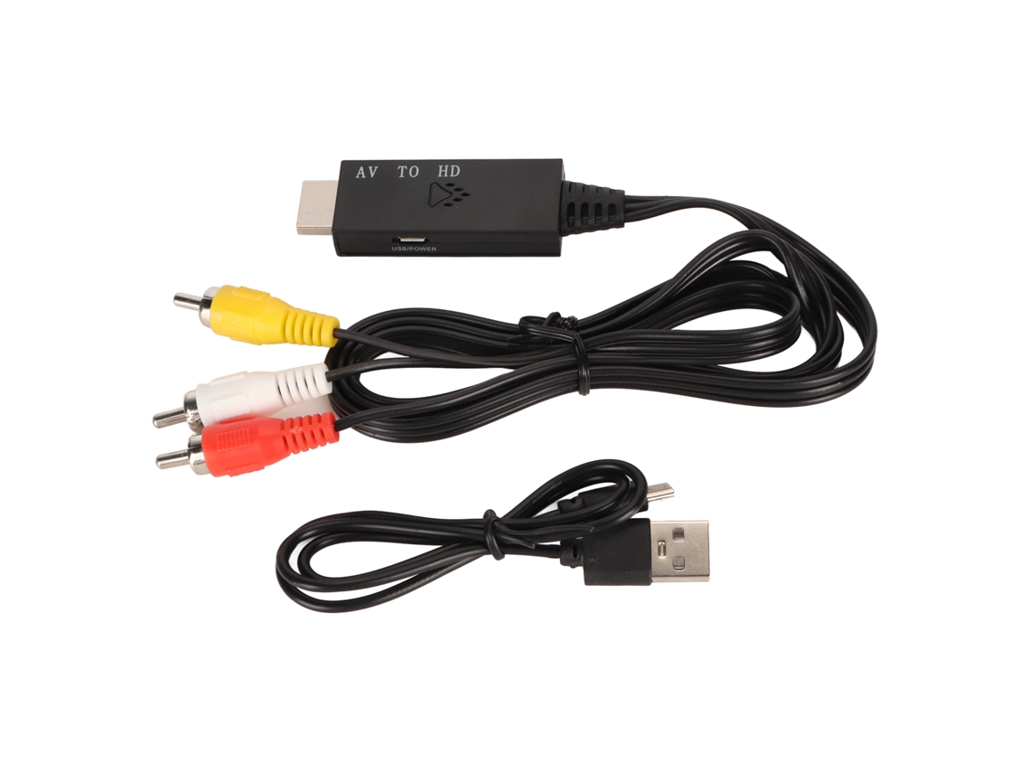 Conversor RCA para HDMI EOOCOO com energia