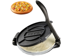 Prensa de Tortilha VEVOR Fabricante de Tortilla e Roti de 8 Polegadas Prensa de Tortilladora de Ferro Fundido para Serviços Pesados