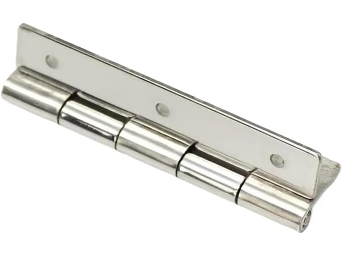 Dobradiça Pivotante De 180° Para Porta Armário Industrial, Com Rolamento De Ângulo Plano E Acabamento Polido Brilhante