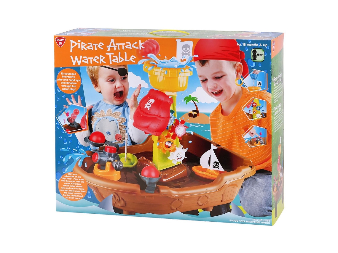 Mesa De Água Com Navio Pirata Brinquedo Interativo Para Crianças Play