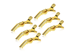 6pcs Grampo De Cabelo Bico De Pato Para Estilo Profissional Em Salões De Beleza