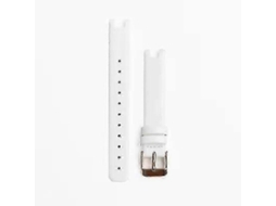 Pulseira De Substituição Em Couro E Aço Inoxidável Para Smartwatch Garmin Lily, Fecho De 14 Mm.
