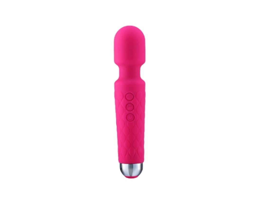 Mini Varinha Massageadora Para Mulheres/homens Com Poderosa Bala De Mão Sem Fio Vibratória Pequena Pessoal Rosa Gusshious