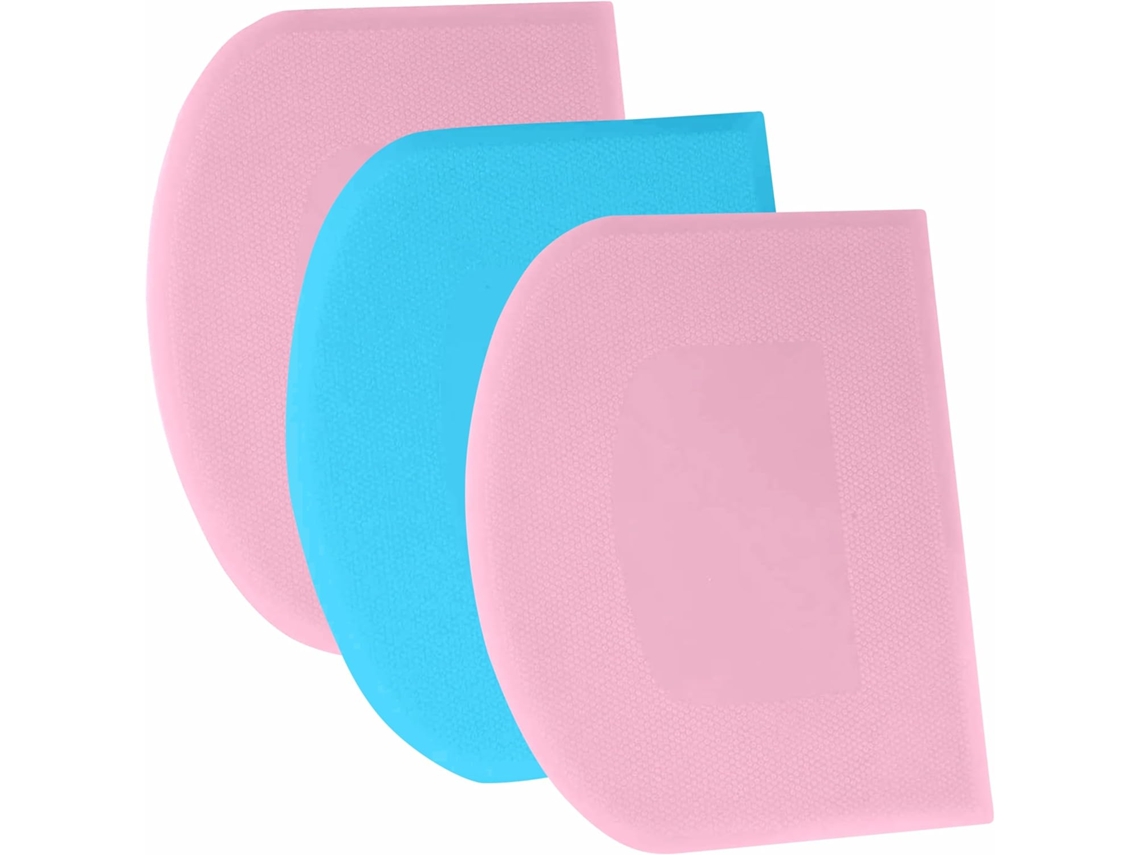Raspador de Massa, Cartão de Massa, 3pcs, Rosa+azul+rosa ZYBLSSBB