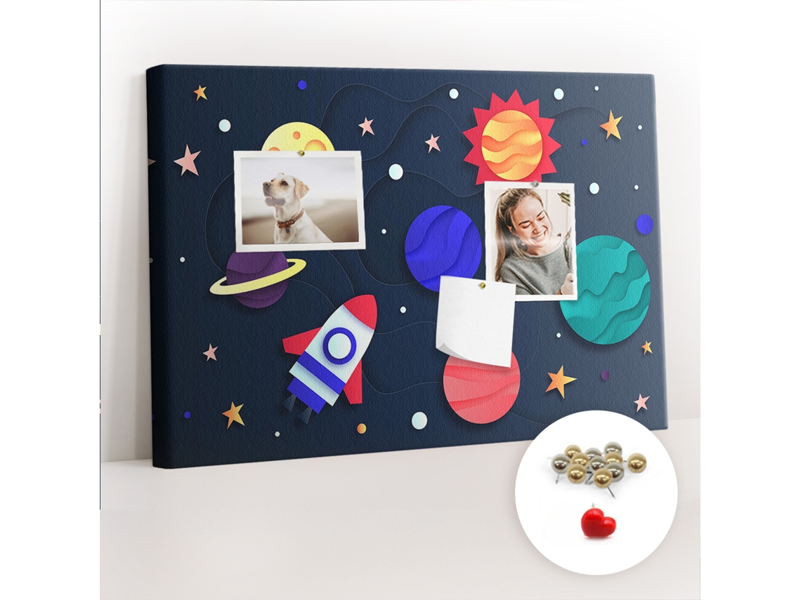 Painel De Cortiça Para Parede Espaço Infantil Para O Escritório Espelharte (60x40 Cm)